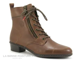 Achat chaussures Rieker Femme Boots, vente Rieker Y0706-25 - Bottine a lacet Femme marron